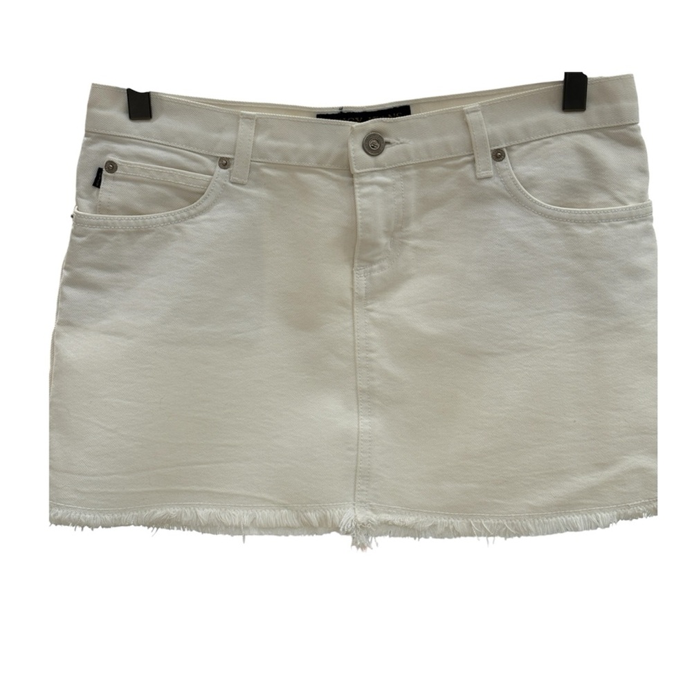 Juicy Couture Jean Vintage White Denim mini Skirt!